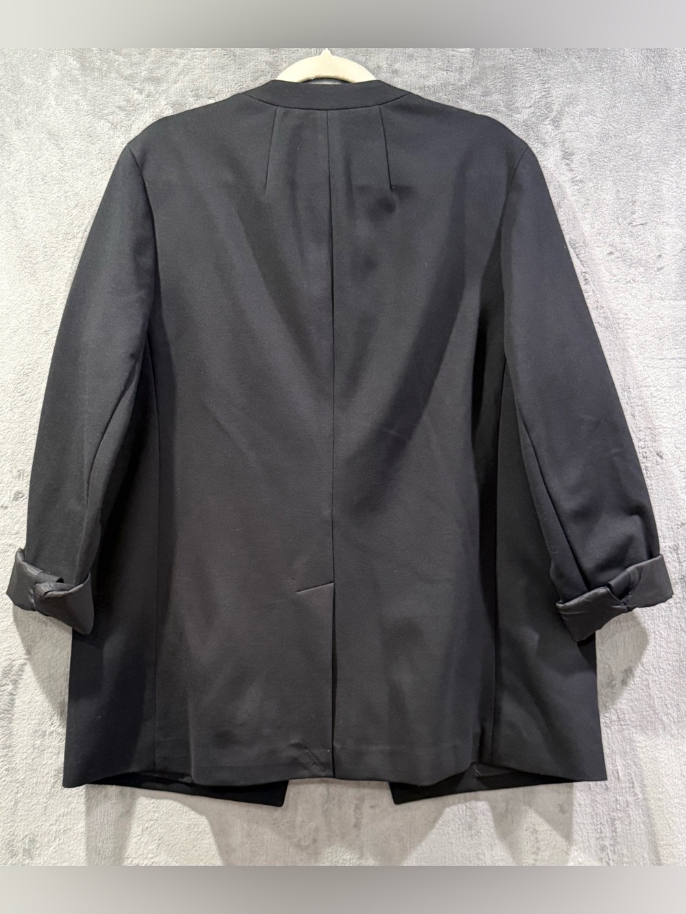 SPANX Perfect Collarless Blazer Womens XL Black Office Stretch Minimalist Career - Picture 4 of 7
